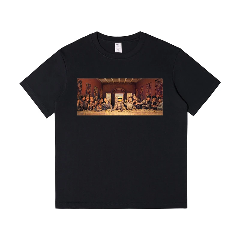 最后的杀猪菜最后的晚餐同款圆领纯棉短袖