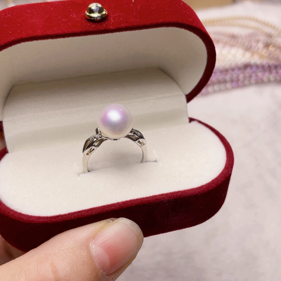 银S925镶嵌淡水珍珠珍珠首饰