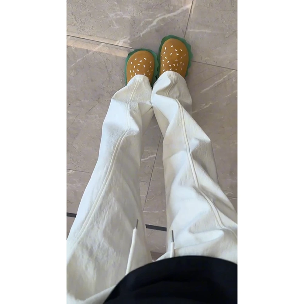 cleanfit速干裤子男夏季美式斜切微喇冲锋裤防水微喇运动休闲长裤