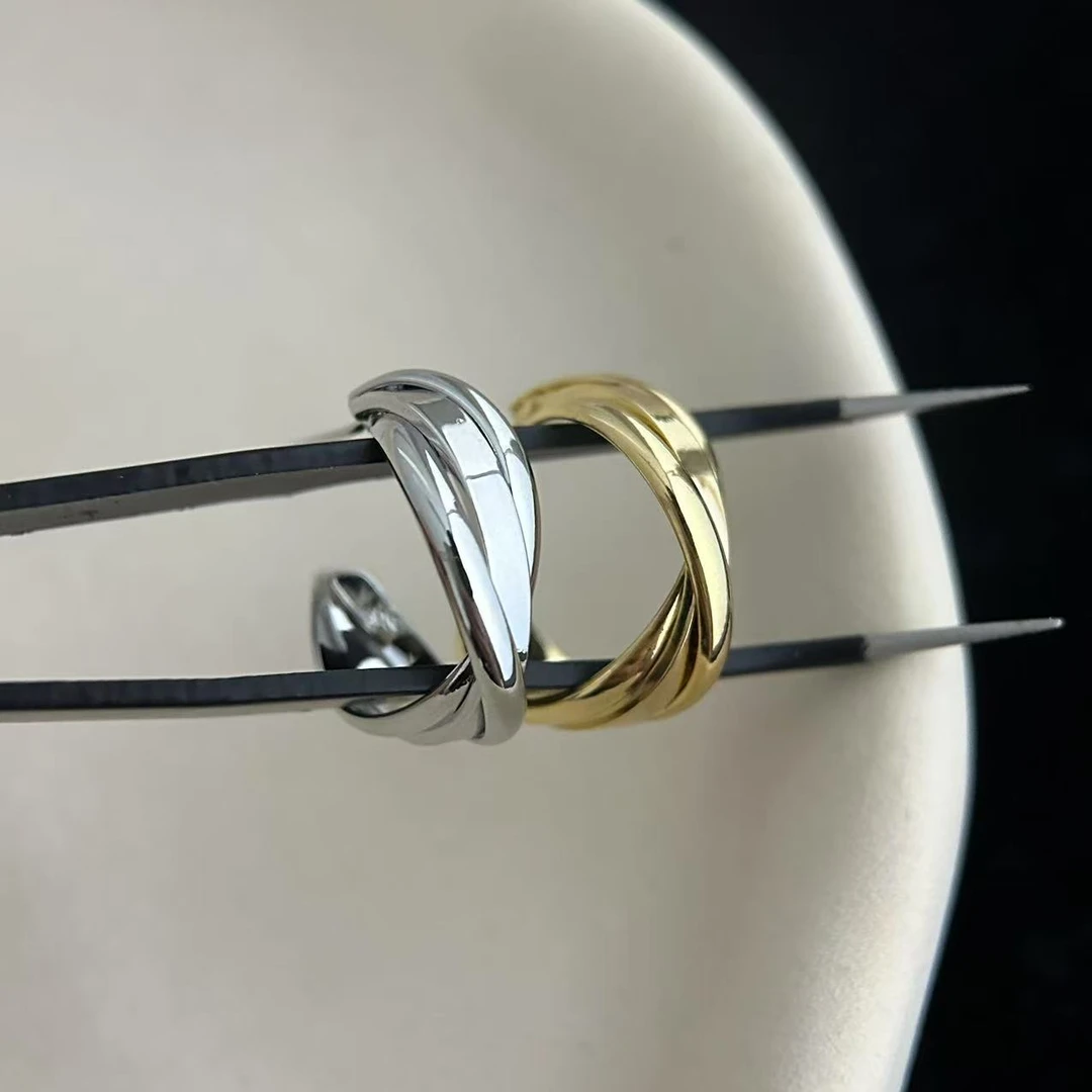 铜合金耳饰 白百何同款两公分扭结耳环 时尚 百搭 极简 820