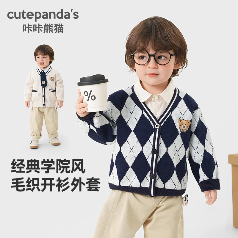 婴儿衣服针织开衫毛衣外套秋装春秋男女宝宝男童上衣小童Y9745