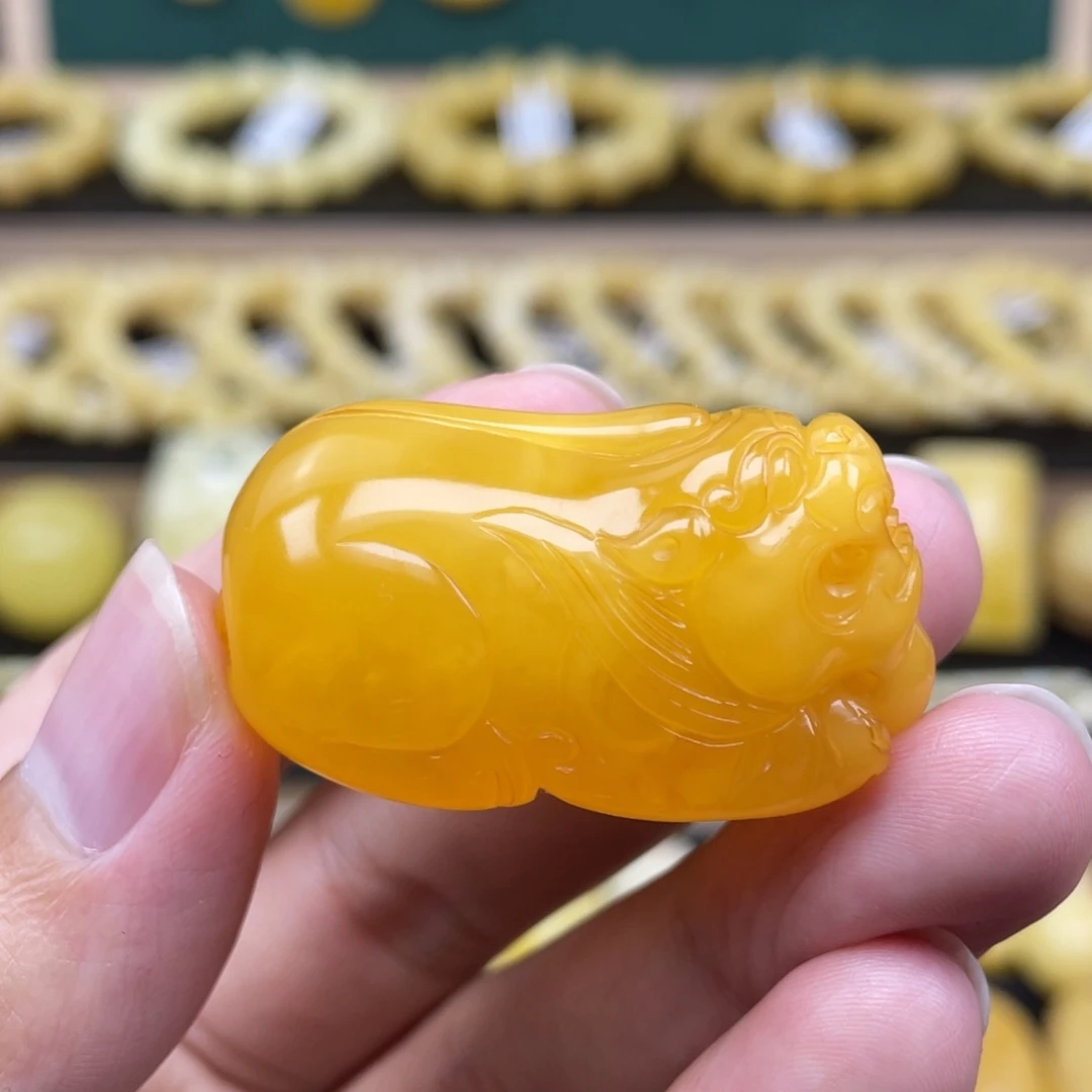 琥珀裸石未镶嵌琥珀蜜蜡