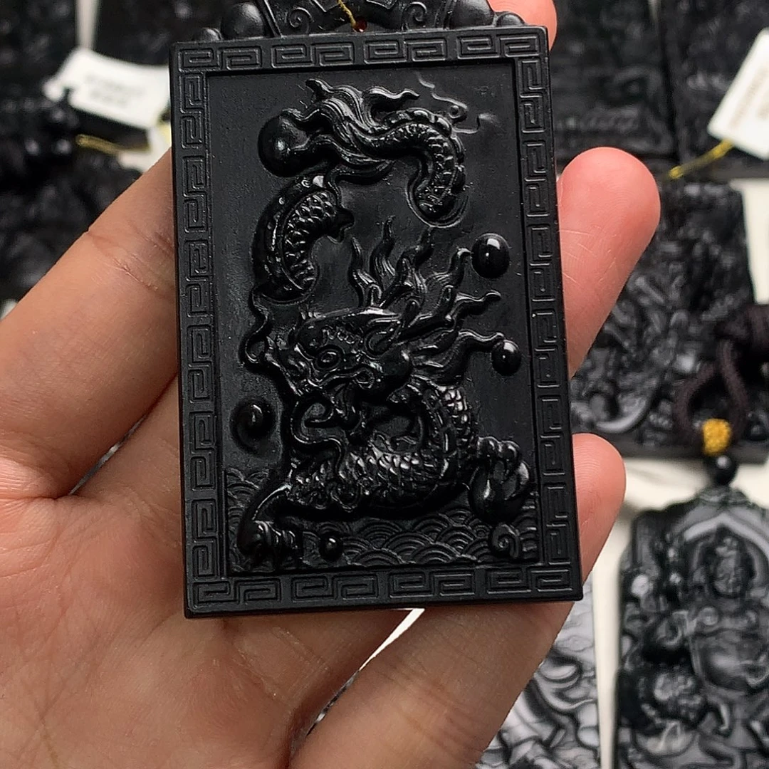 完***容天然缅甸a货钢琴黑挂件