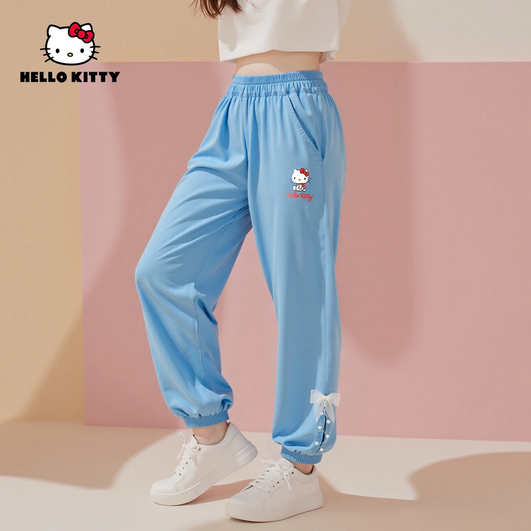 HelloKitty女童夏牛仔裤儿童薄款休闲裤中大童长裤JMKX10054  KT
