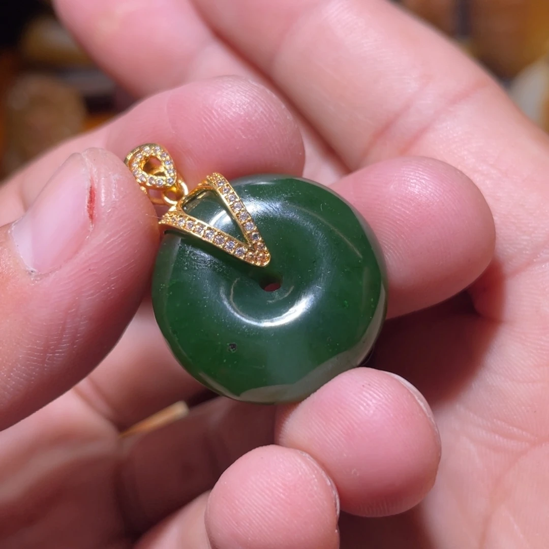 和田玉未镶嵌挂件