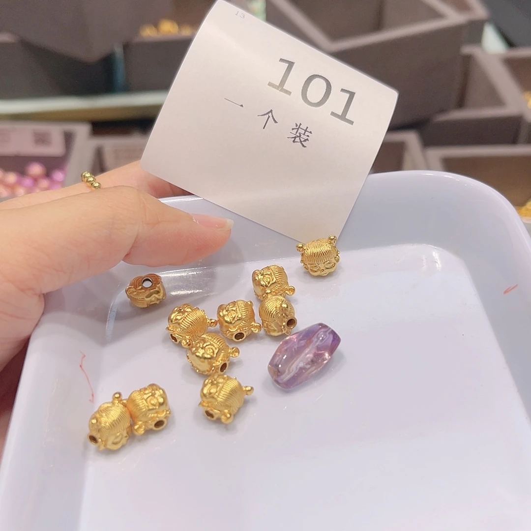 紫晶珠宝半成品银S925镀金镶嵌101