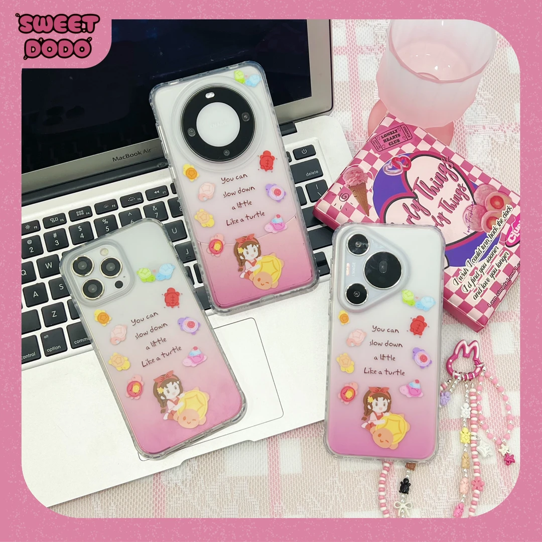 兜兜原创龟龟对对碰适用iPhone16promax手机壳IMD华为mate60Pro