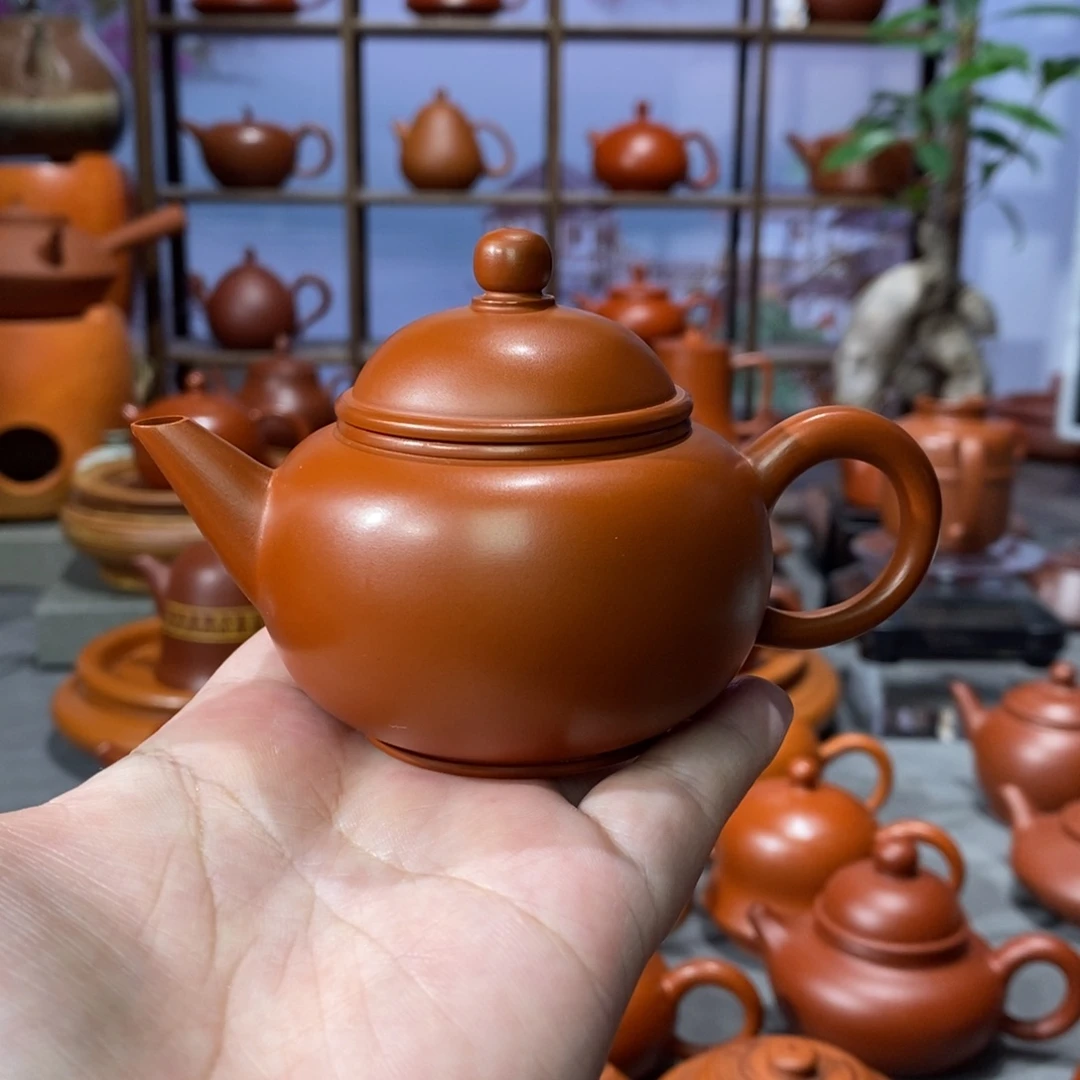 茶壶朱泥吴炫杰朱泥水平壶105cc