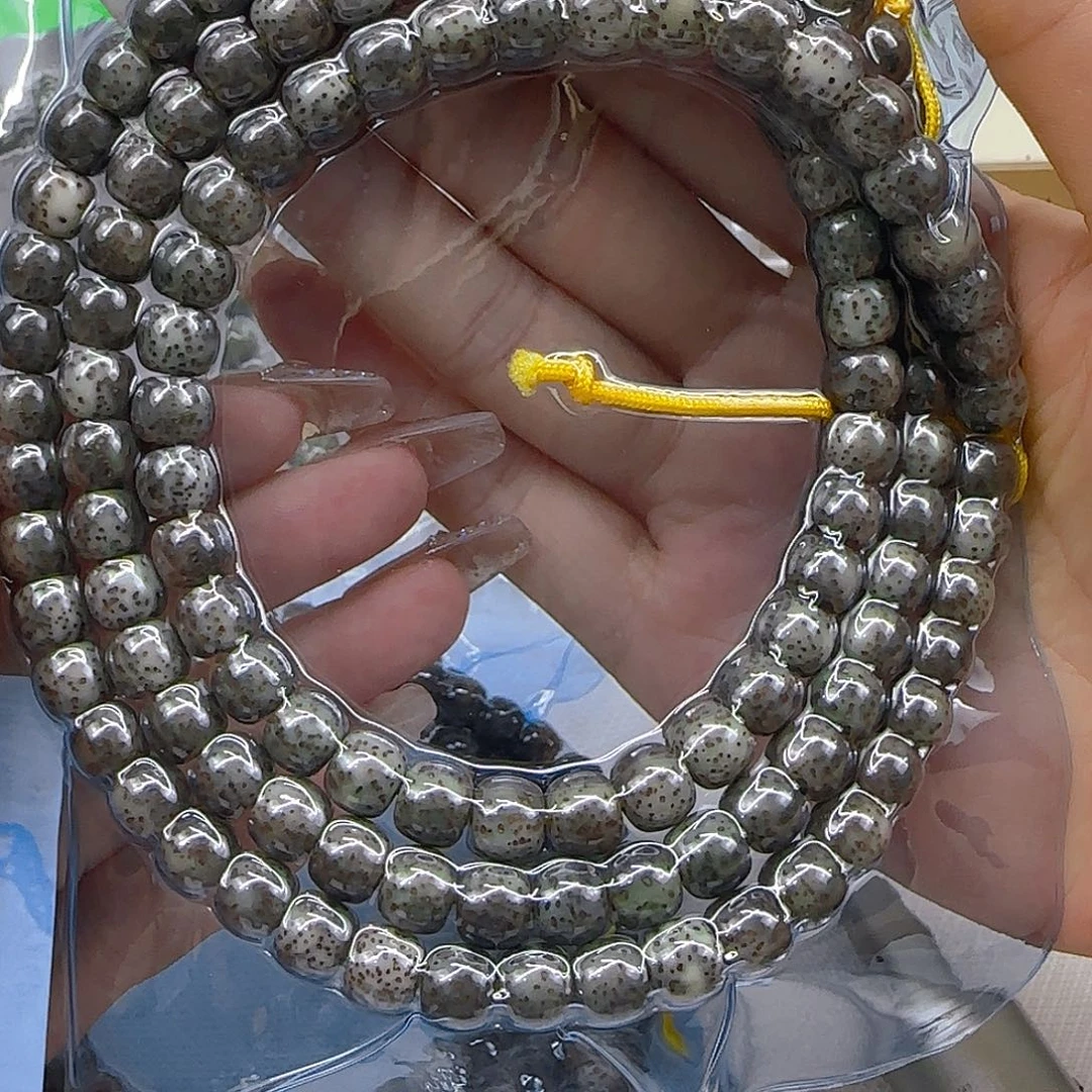 星月菩提手串223高端黑冰星月菩提87桶108