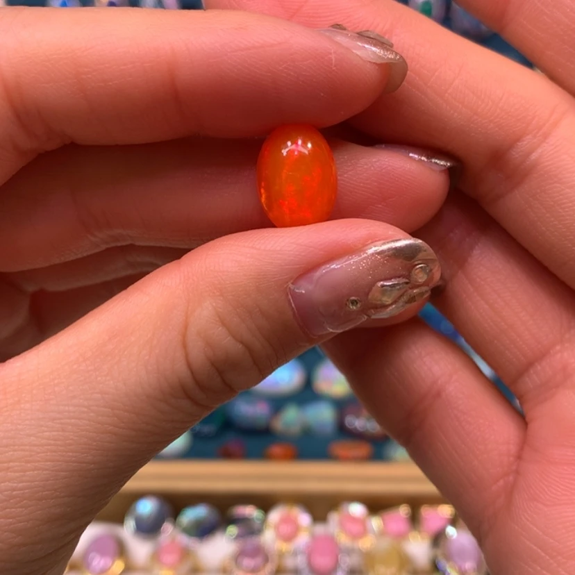 【闪购商品】欧泊项链裸石定制不退不换银S925镶嵌x****i