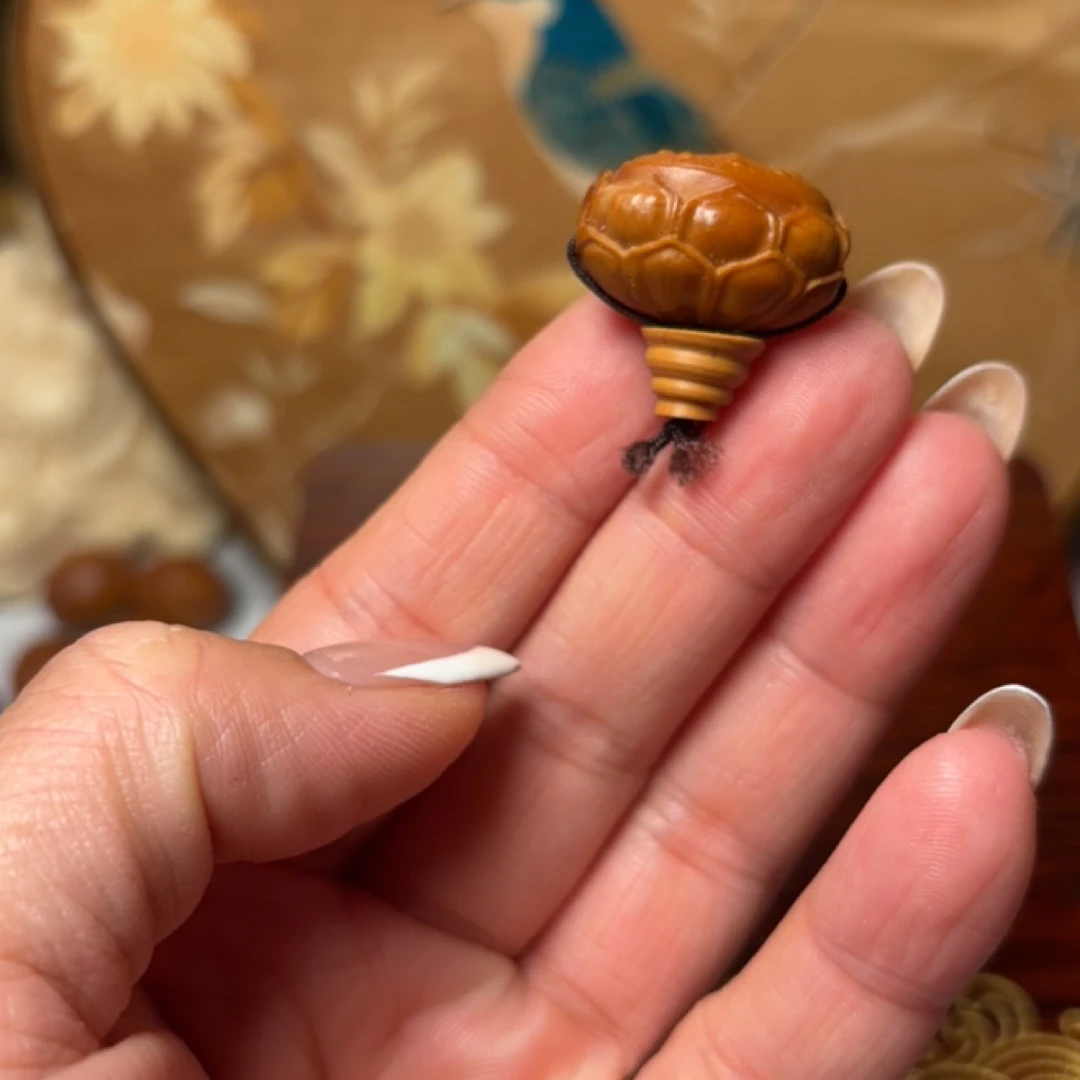 橄榄核雕刻莲花藏式分体三通文玩配饰百搭佛头配串把件
