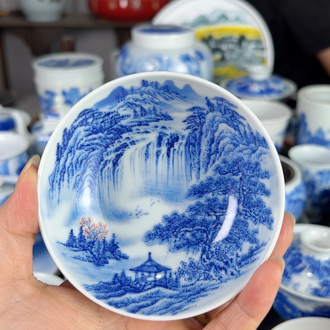 无**刷景德镇陶瓷手工制作