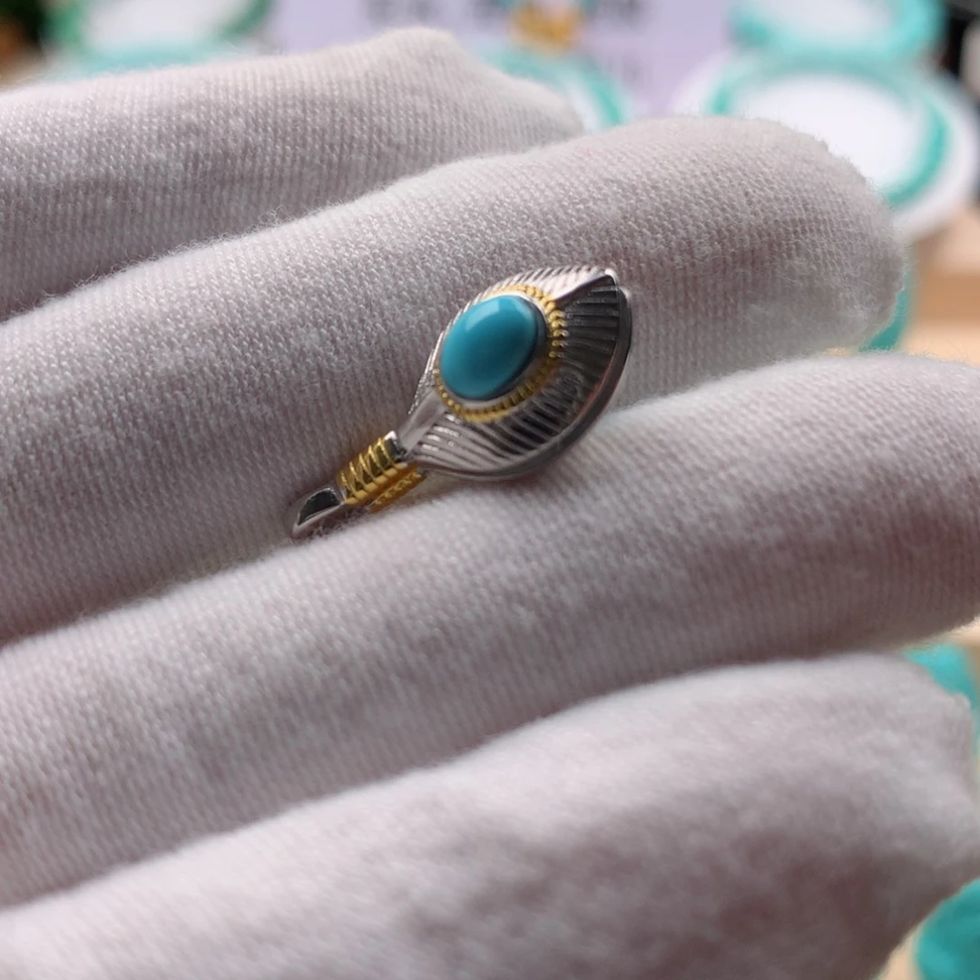 绿松石配饰银S925镶嵌