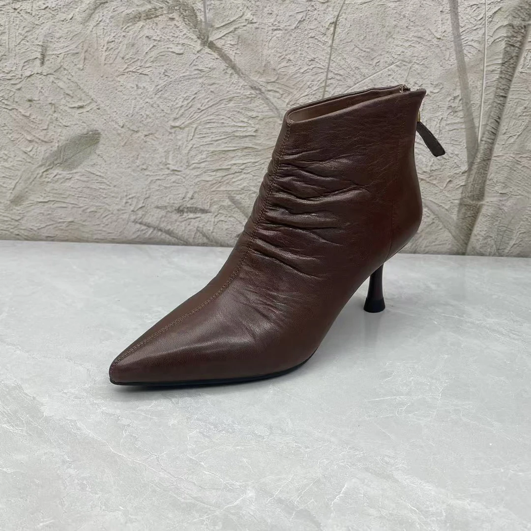 短靴女女靴子（羊皮）53704-0137(孤品) f/a区34/35/39码