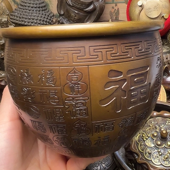铜器摆件老王直播间