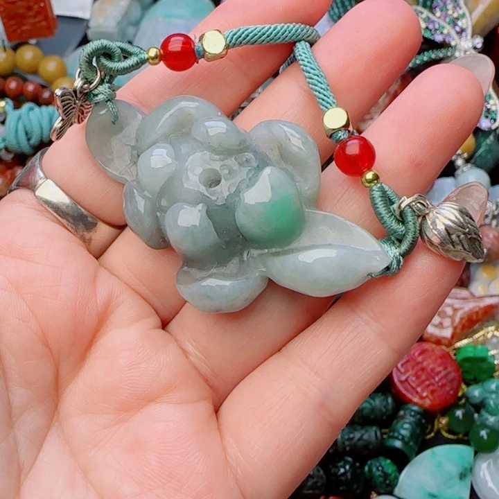 翡翠颈饰未镶嵌天然A货91