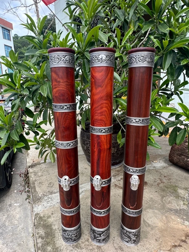 非洲小叶紫檀中号水烟筒高度70外径8.5内径20256.5水烟壶水烟烟筒