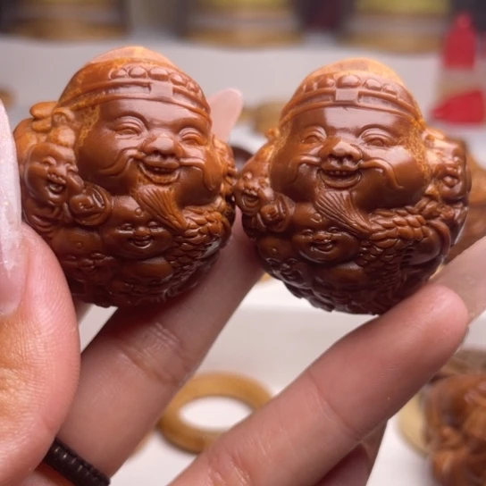 手串/手链橄榄核龙财一对
