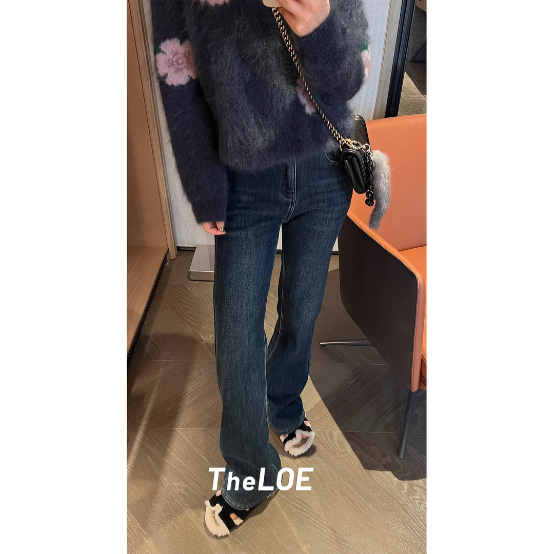 TheLOE/棉质重工水洗复古港风662g喇叭牛仔裤#LE-79012