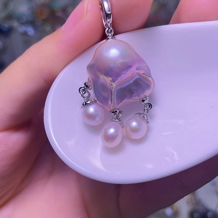 淡水珍珠合金颈饰20