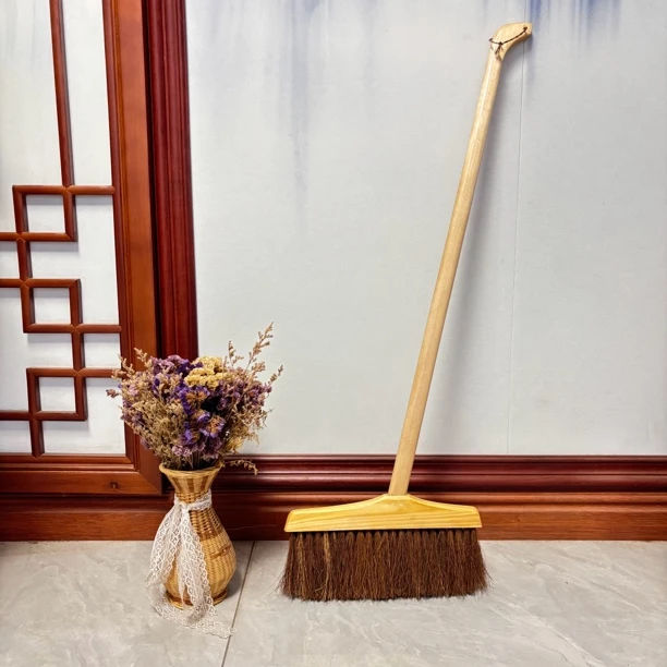 手工天然棕丝扫把高档棕丝制作家用软毛室内小巧精致扫把加密耐用