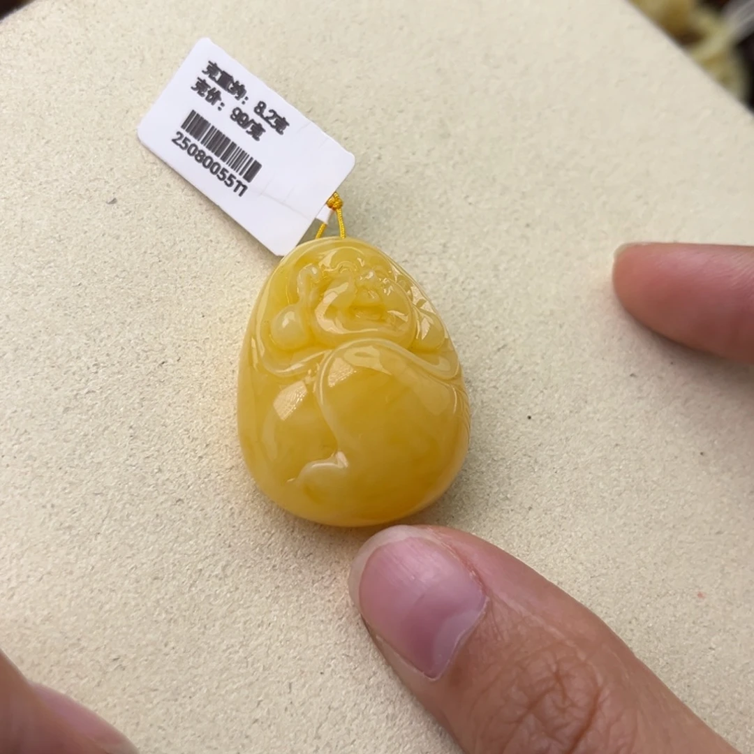 蜜蜡颈饰未镶嵌佛公