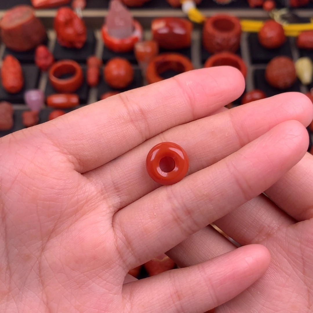 南红玛瑙未镶嵌卡环11.5mm