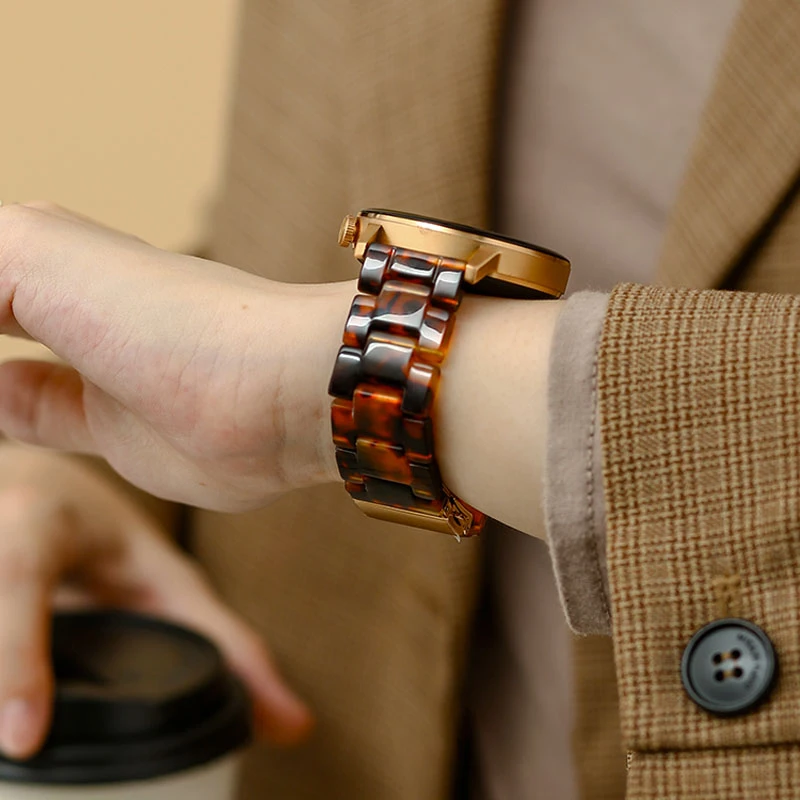 琥珀三珠树脂适用华为手表GT4表带watch4/3pro女款GT3/2新款荣耀