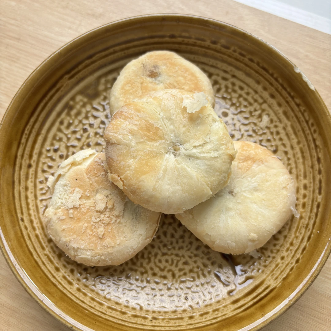 荆州松滋传统老式苏月冰糖伍仁枣泥果脯掉渣月饼5种口味酥月包邮