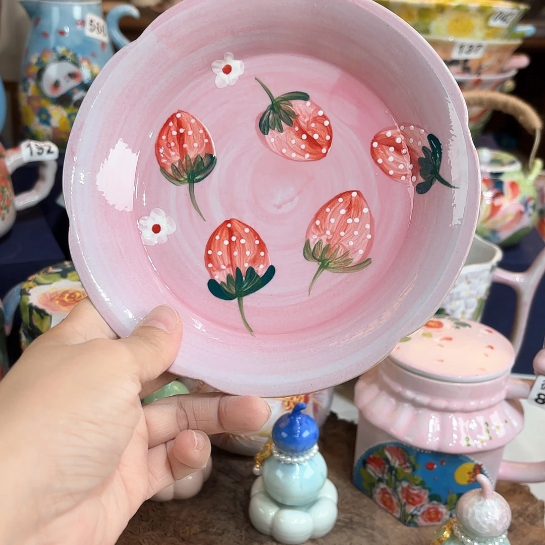 麦***当景德镇手绘高温釉下彩陶瓷茶具