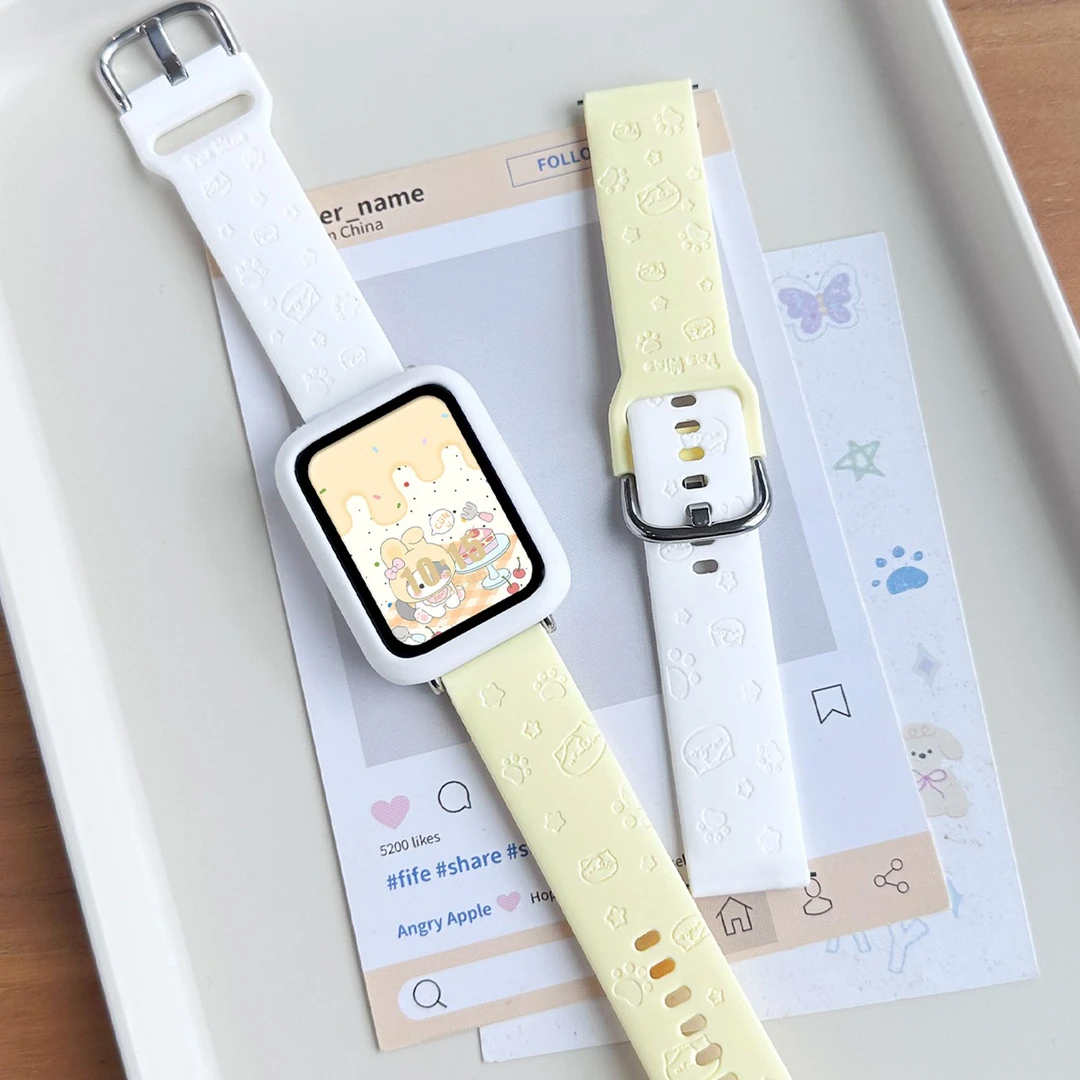 适用于小米手环10pro表带硅胶9Pro可爱镭射红米watch6/5运动腕带