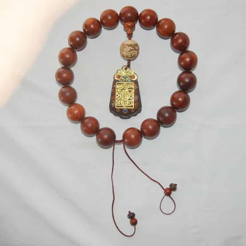 红花梨佛珠车挂卡20  186（无礼盒）