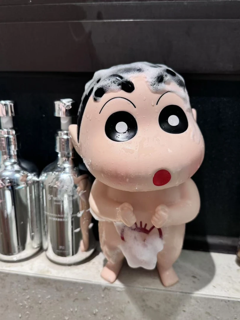 (高品质)26cm洗澡小新 大象小新 蜡笔小新摆件系列 带内裤配饰