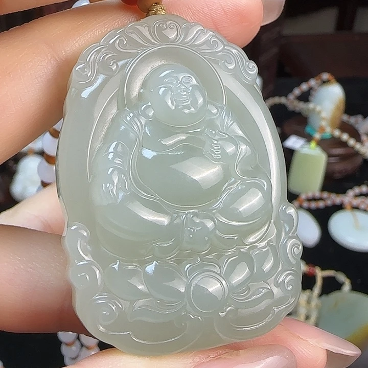 和田玉未镶嵌颈饰定制发货