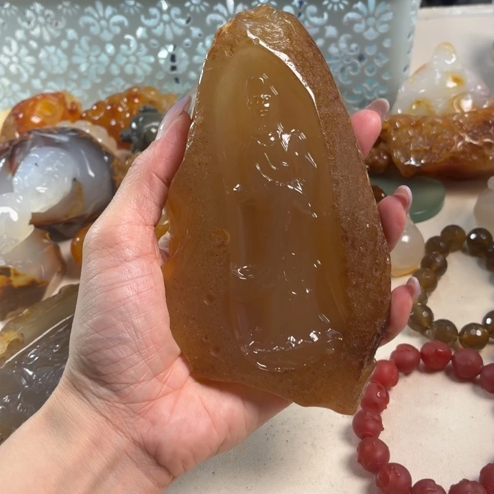 玛瑙/玉髓未镶嵌吊坠(不含链)