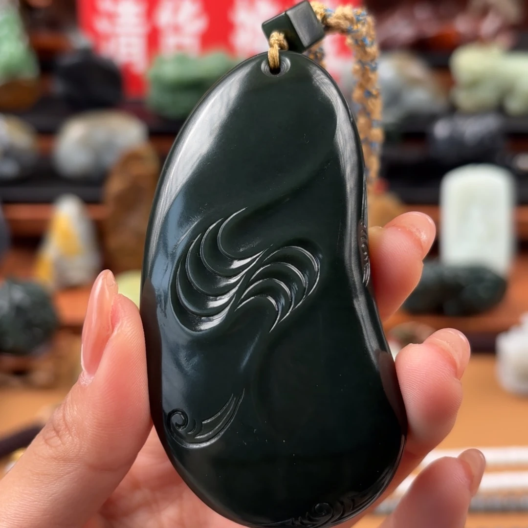 和田玉未镶嵌挂件