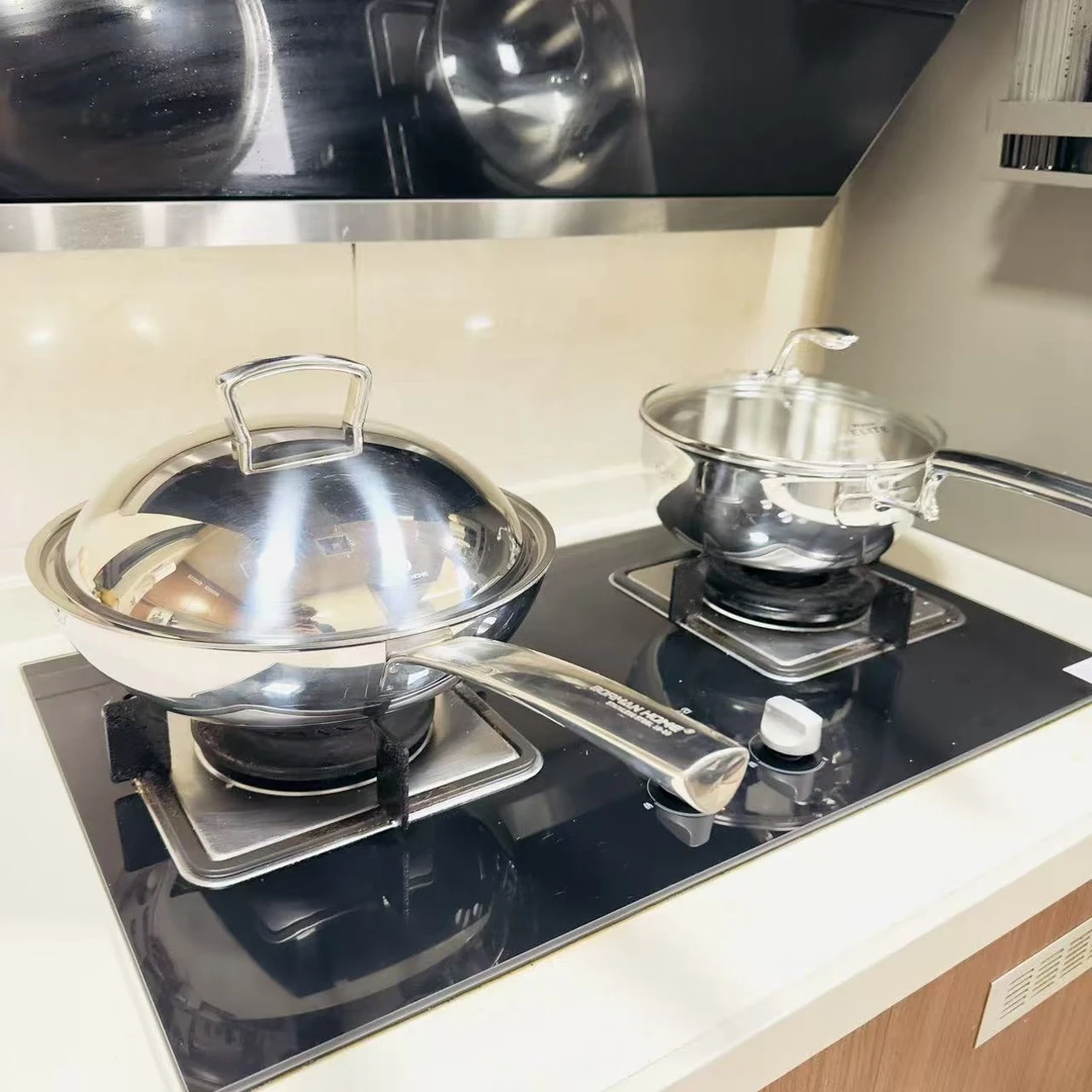 HB 30口径7层钢炒锅