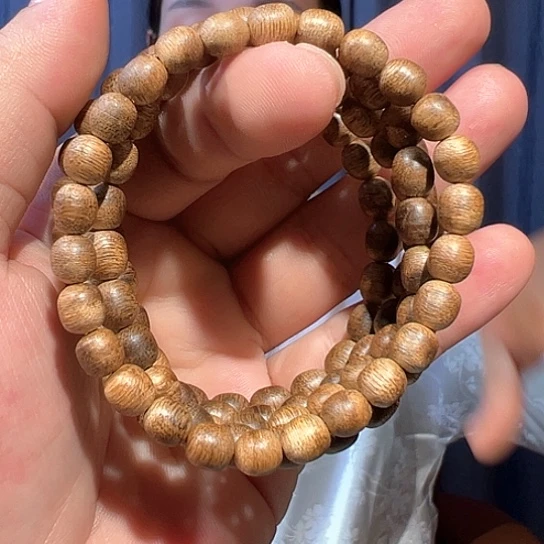 沉香手串白棋留疤0.6多样性发货1条