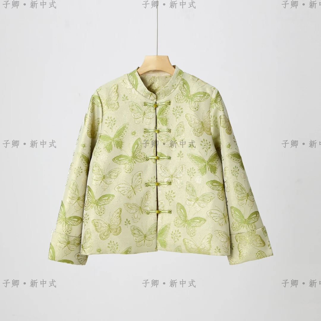 [青丘]春款外套长袖新中式复古春季立领中国风网红