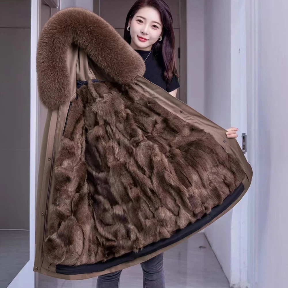 彤依【升级版毛袖】【语梦】三穿四拆狐狸毛派克服女款2311-2