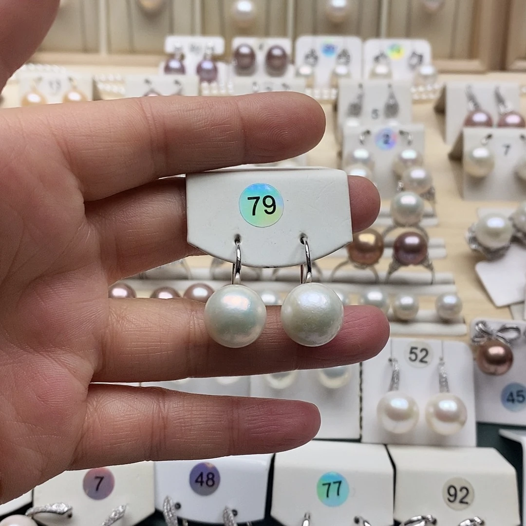 淡水珍珠颈饰银S925镶嵌