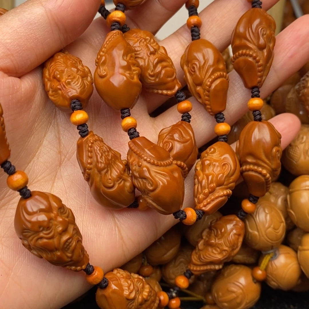 手串橄榄核十八罗汉脖挂