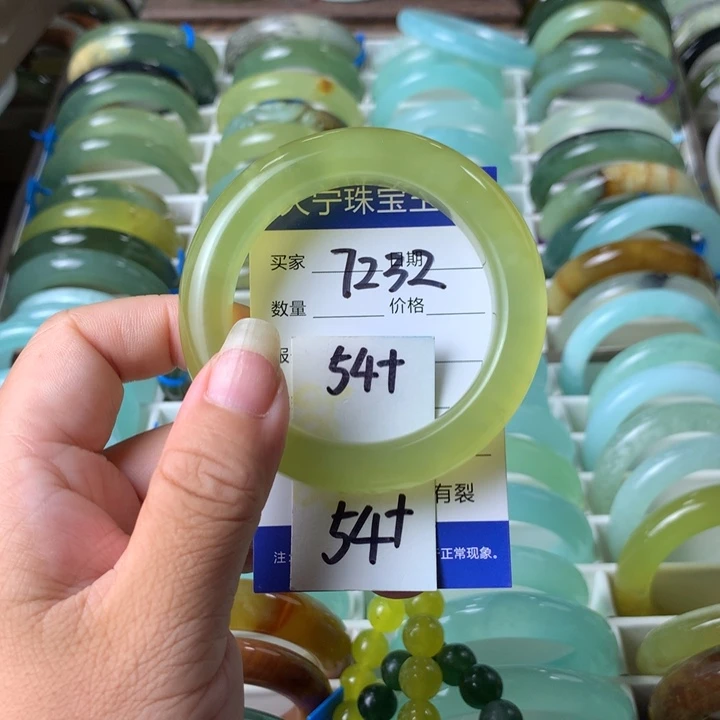未镶嵌蛇纹石玉手镯7232