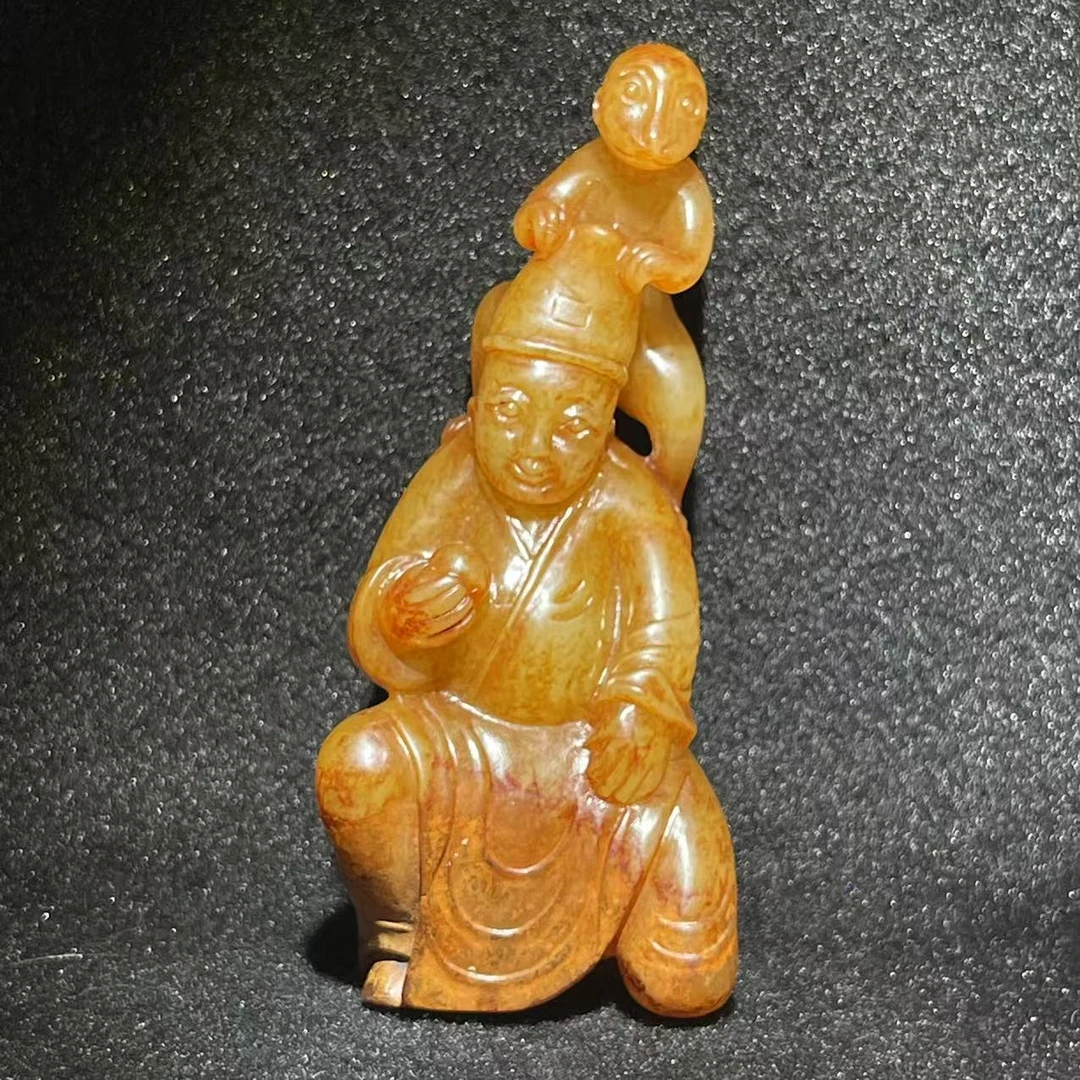 《明代》和田玉代代封侯 山东国营文物商店 25062500756-10245