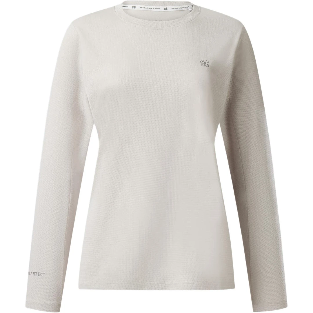 KOLON SPORT/可隆秋季新款女士POLARTEC抓绒舒适透气圆领长袖T恤