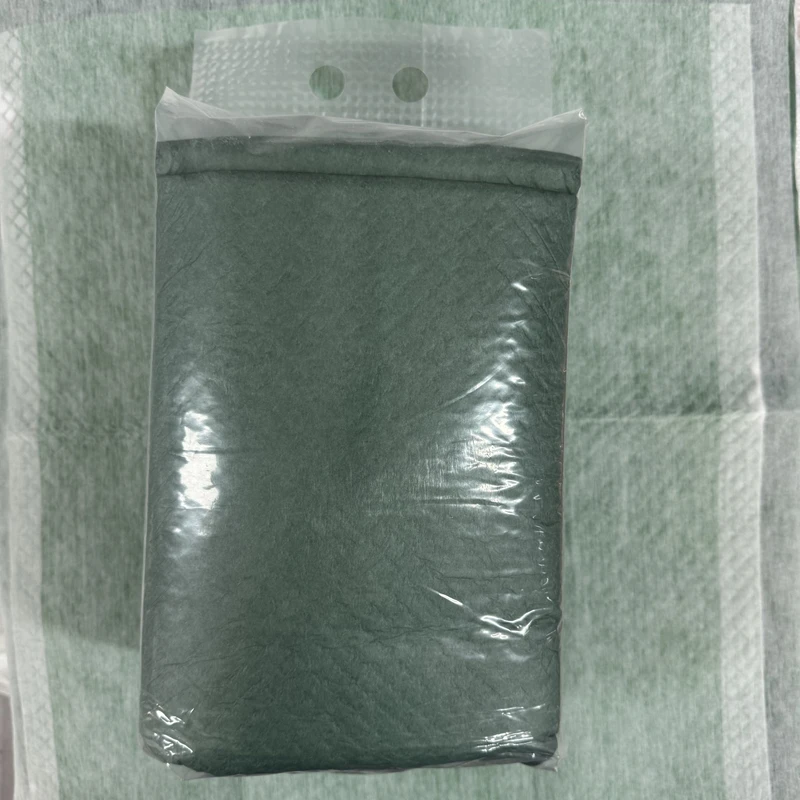 9090绿色亲肤棉款 微瑕宠物尿垫-厚款 定位 宠物尿片尿垫犬猫通用