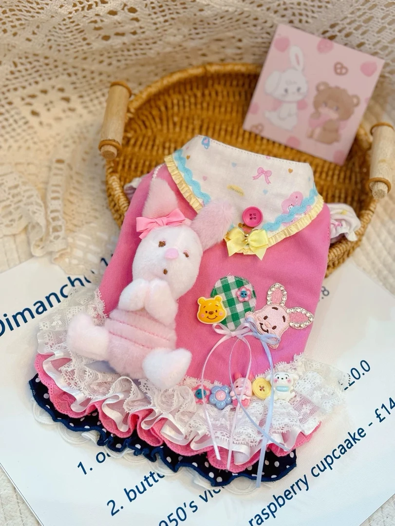 原创手工定制宠物衣服狗狗猫咪小猪皮杰蓬蓬裙泰迪约克夏马尔济斯
