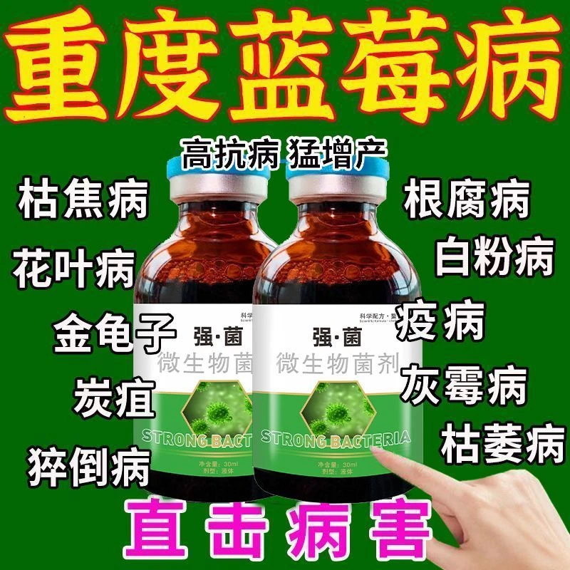 蓝莓专用杀菌剂蓝莓病全治菌害全杀叶枯病僵果病根癌病溃疡病正品