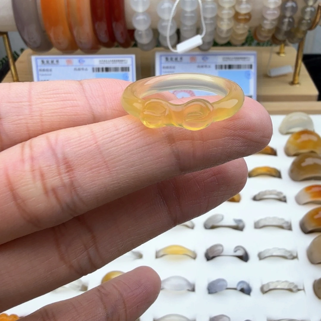 未镶嵌戒圈玛瑙/玉髓20圈