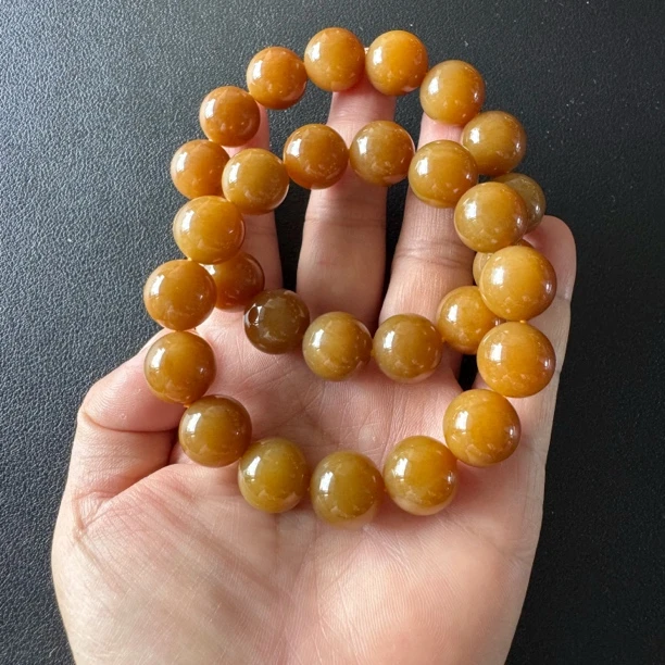 【金山糖约14mm】且末金山糖满糖约14mm单圈手串（多样性发一）